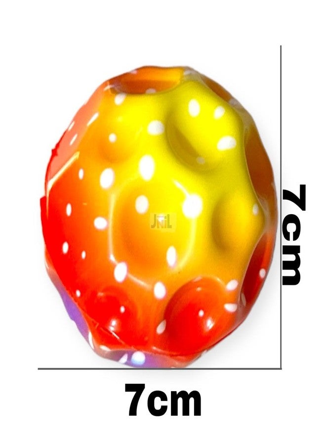 JNiL كرة القمر القابلة للنفخ من JNiL، قطر 7 سم، عبوة من 3 قطع - Image 3